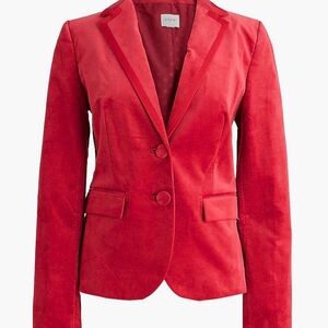 J. Crew Factory 0P Velvet Blazer